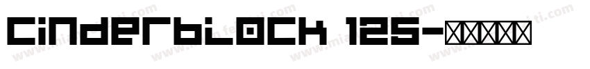 Cinderblock 125字体转换